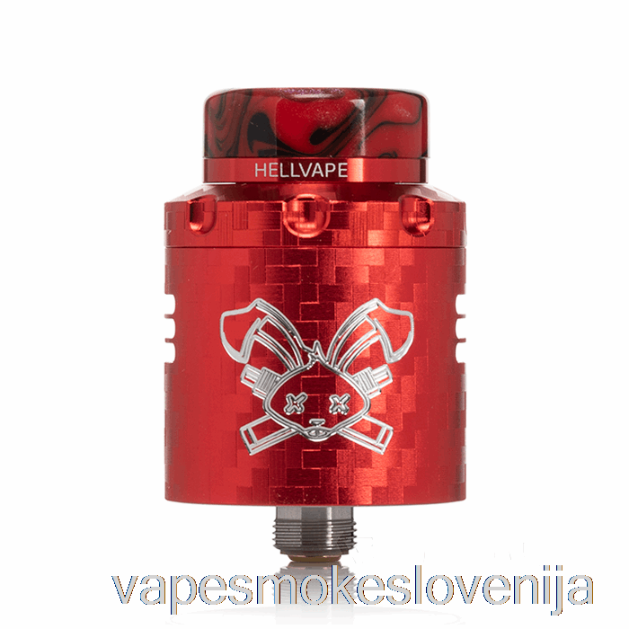 Vape Petrol Hellvape Dead Rabbit V3 24mm Rda Rdeča Ogljikova Vlakna